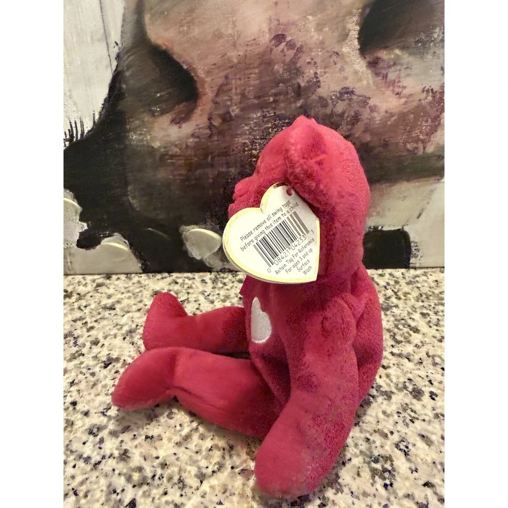 RARE Ty Valentina Beanie Baby Bear with Tag Errors Retired